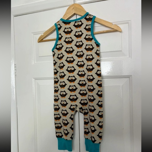 Maxomorra Scandi Organic Owl Dungarees Size 80 Age 9 12 Months - Picture 7 of 8
